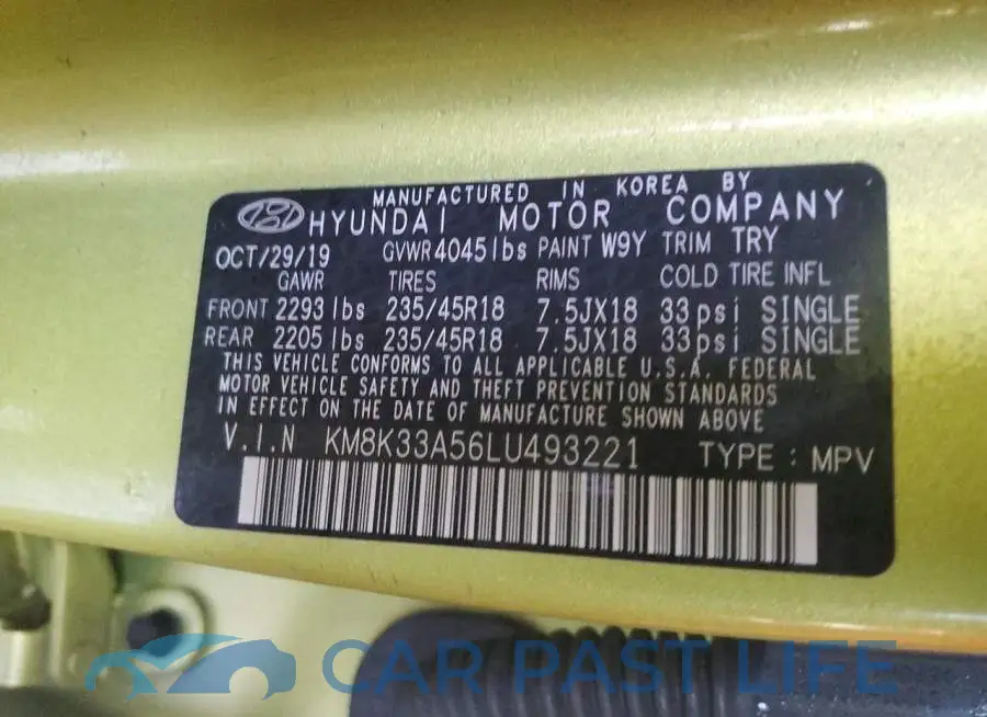 KM8K33A56LU493221# 12