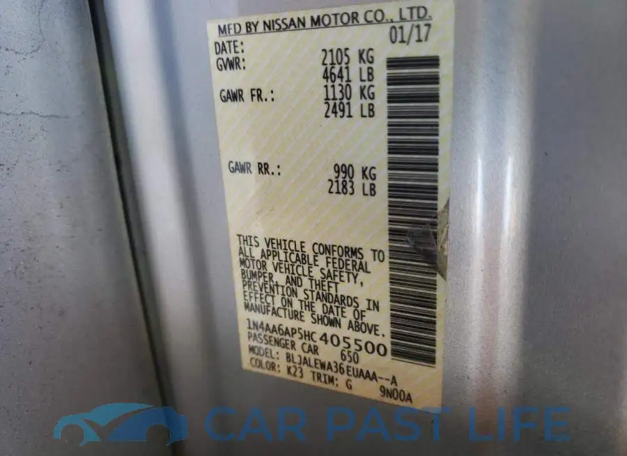 1N4AA6AP5HC405500# 10