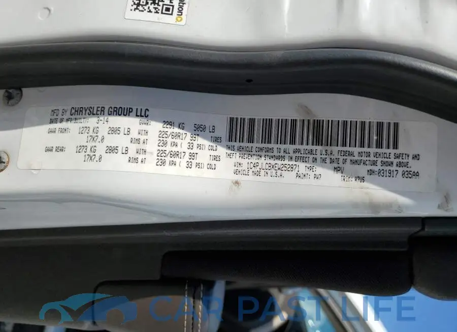 1C4PJLCBXEW252871# 10