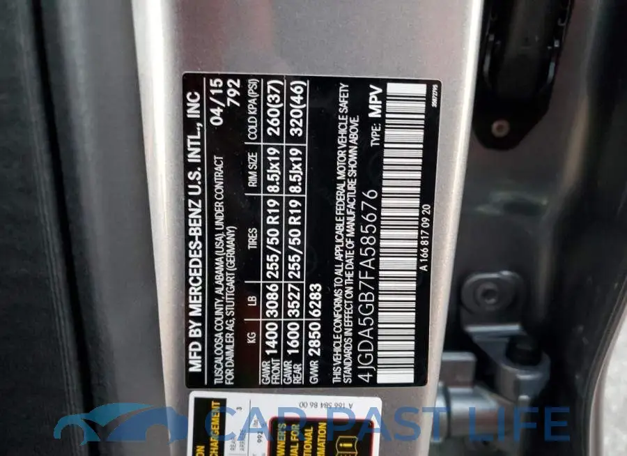 4JGDA5GB7FA585676# 14
