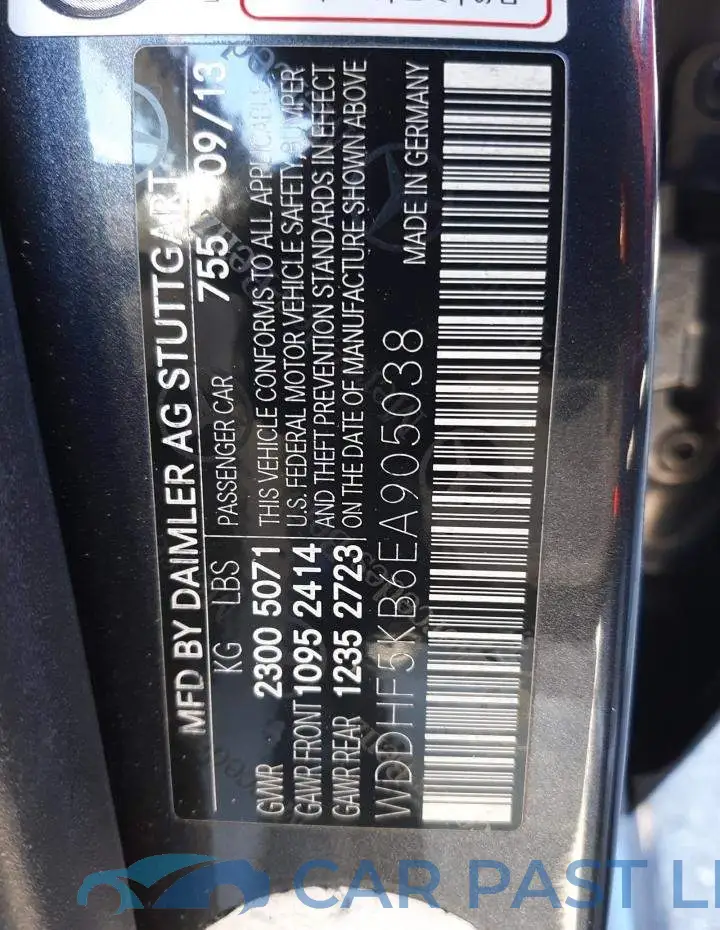 WDDHF5KB6EA905038# 12