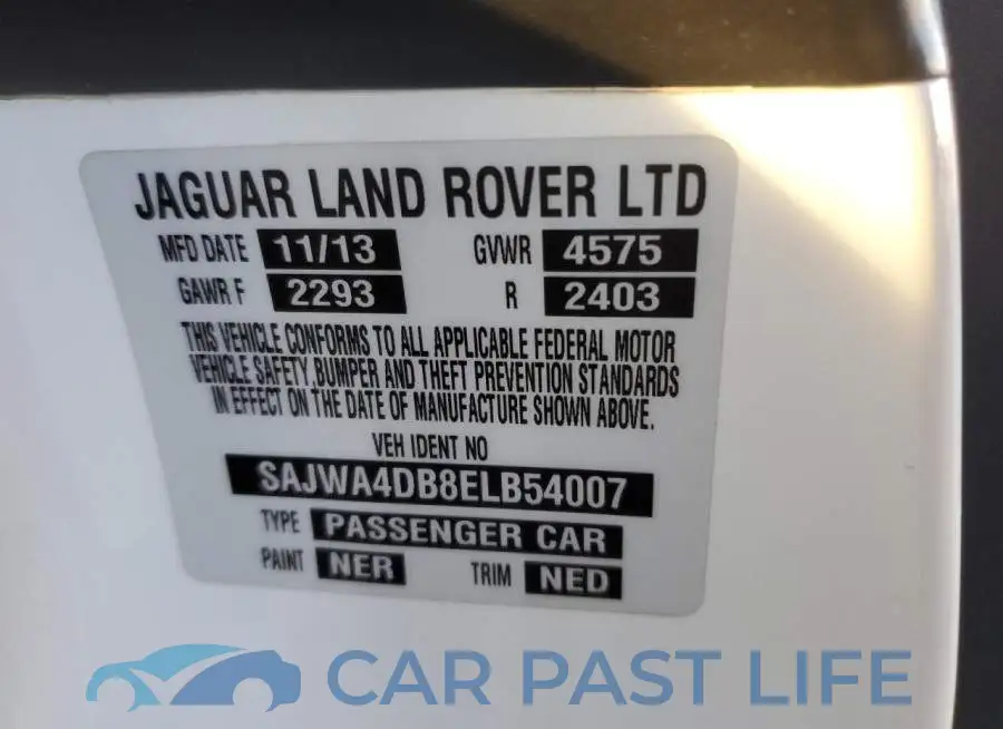 SAJWA4DB8ELB54007# 12