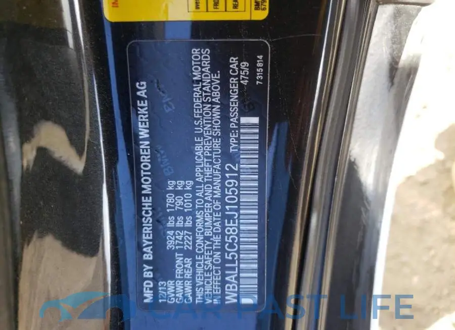 WBALL5C58EJ105912# 10