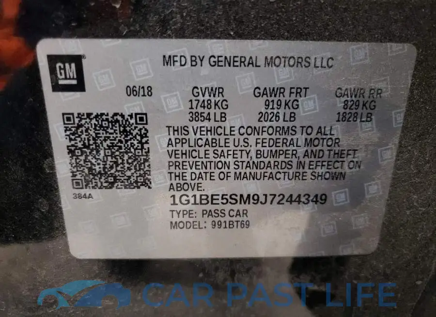 1G1BE5SM9J7244349# 10