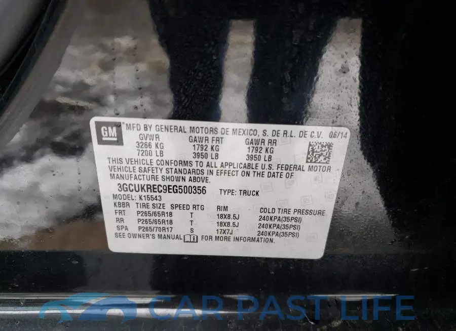 3GCUKREC9EG500356# 13
