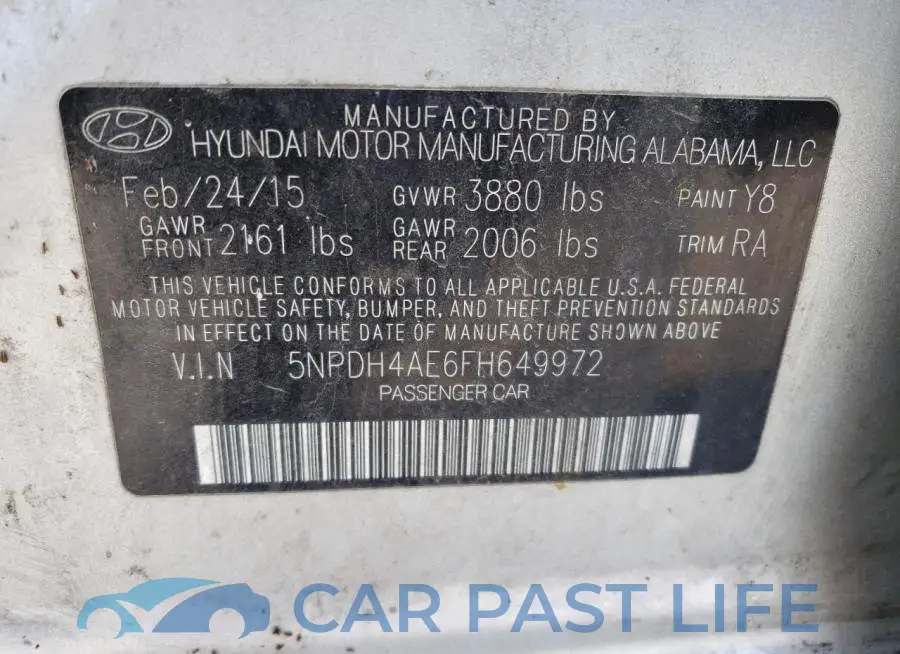 5NPDH4AE6FH649972# 12