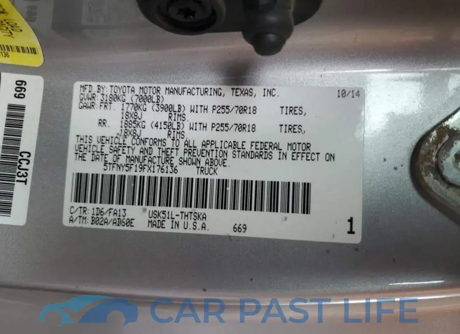 5TFNY5F19FX176136# 12