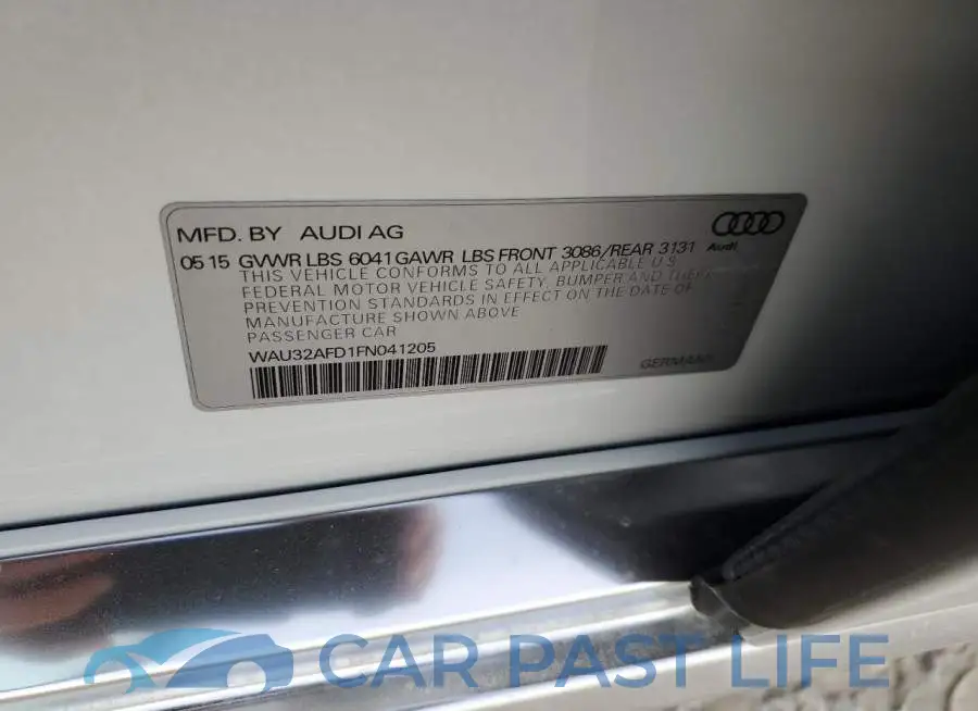 WAU32AFD1FN041205# 12