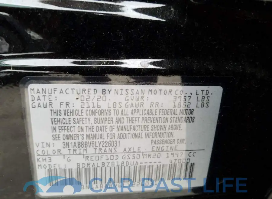 3N1AB8BV6LY226031# 10
