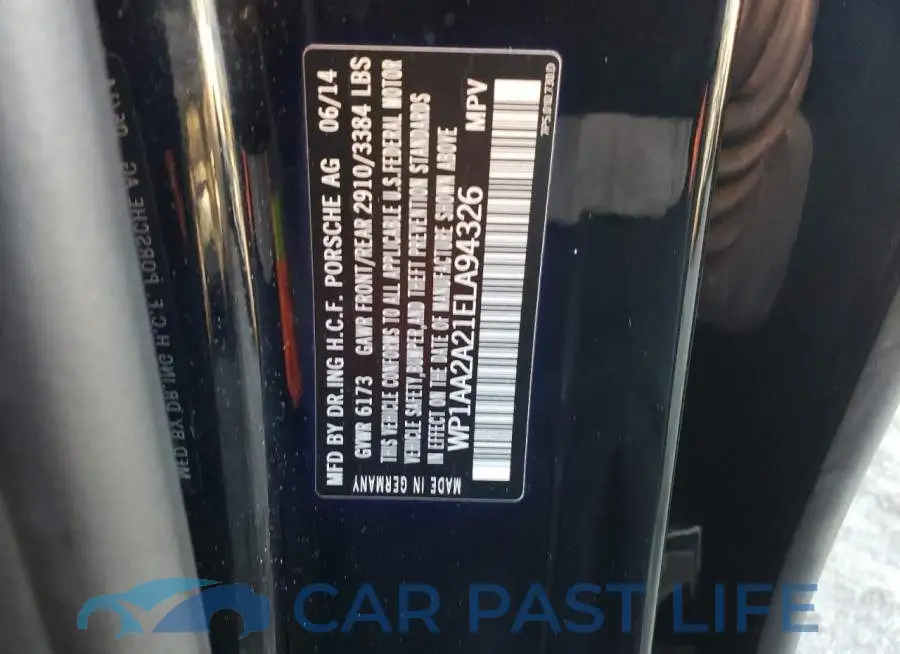 WP1AA2A21ELA94326# 13