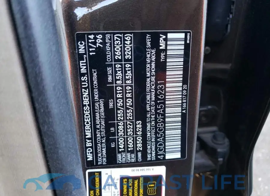 4JGDA5GB9FA516231# 13