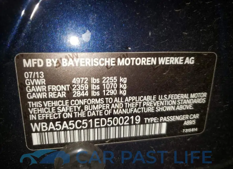 WBA5A5C51ED500219# 10