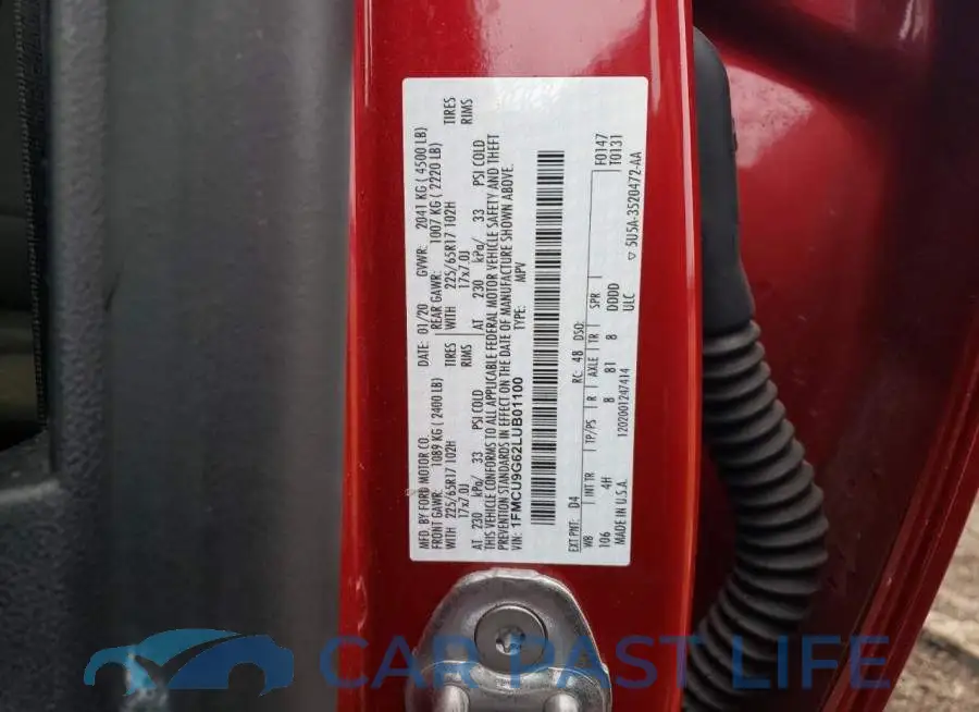 1FMCU9G62LUB01100# 14