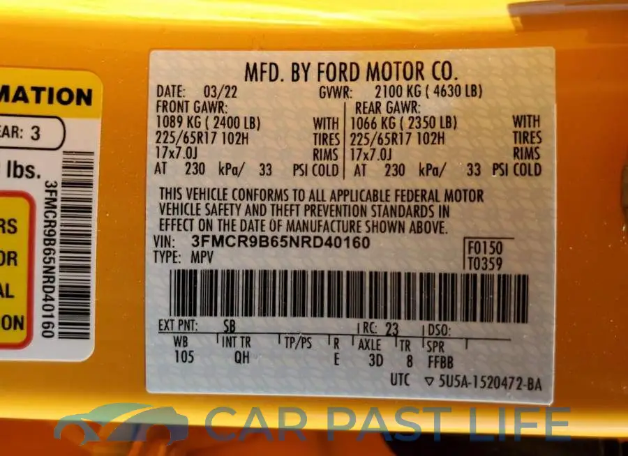 3FMCR9B65NRD40160# 13