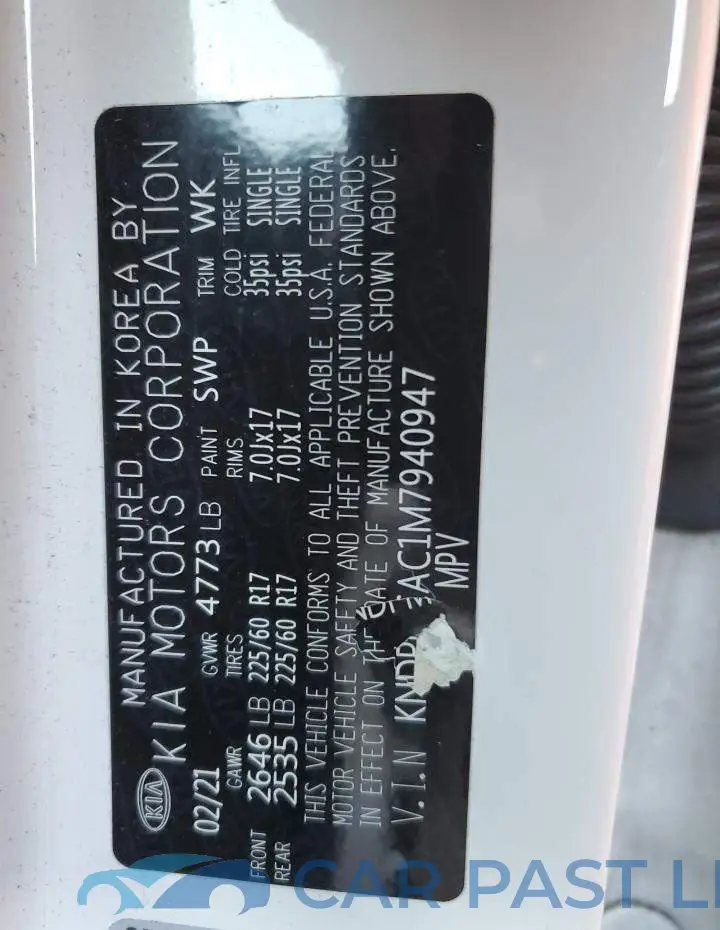 KNDPMCAC1M7940947# 14