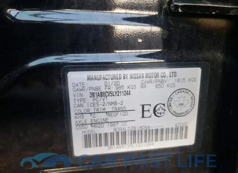 3N1AB8CV5LY211244# 10