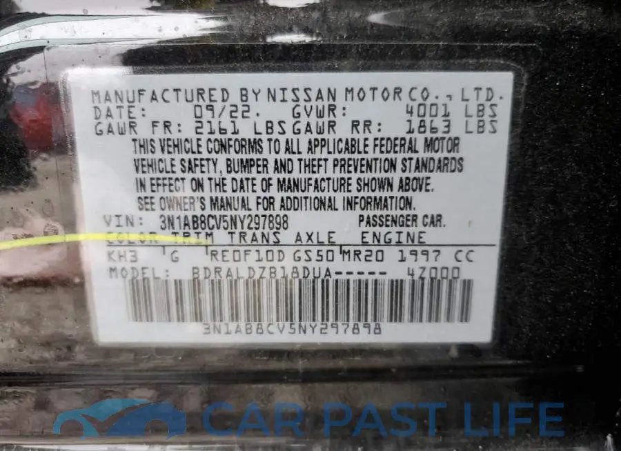 3N1AB8CV5NY297898# 12