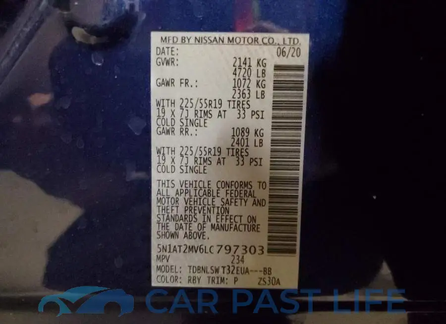 5N1AT2MV6LC797303# 10