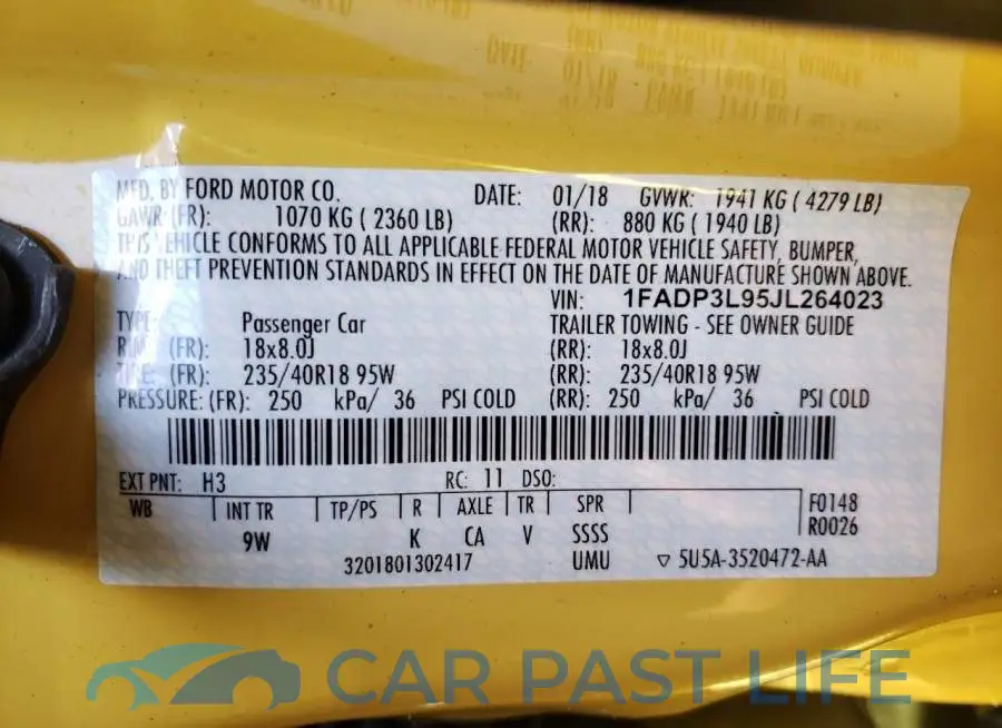1FADP3L95JL264023# 13