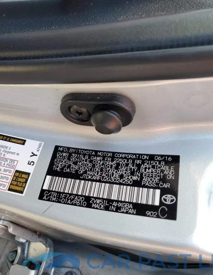 JTDKARFU2G3024250# 10