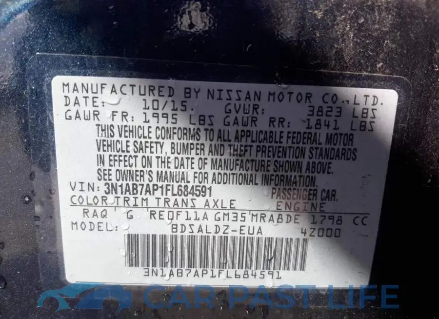 3N1AB7AP1FL684591# 10