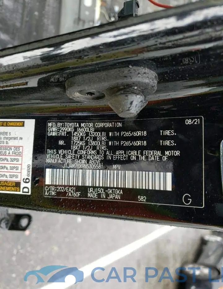 JTJAM7BX9N5305581# 13