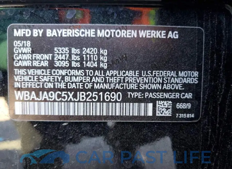 WBAJA9C5XJB251690# 12