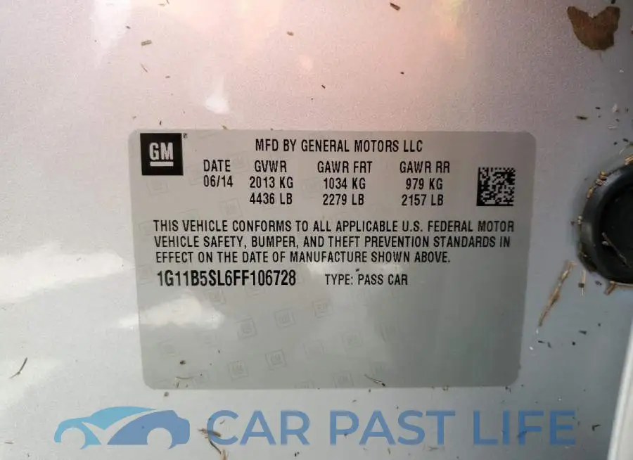 1G11B5SL6FF106728# 10