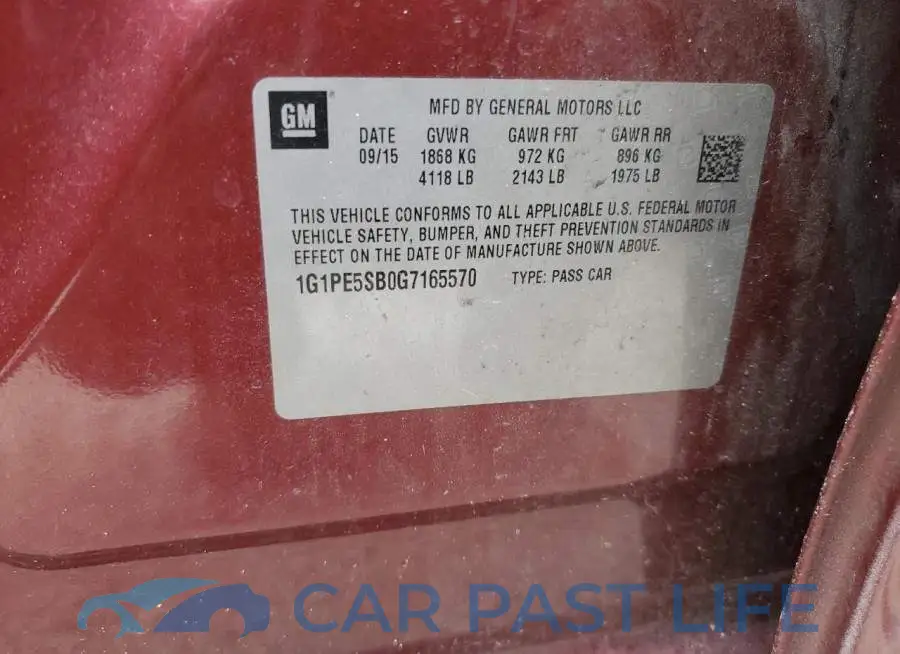 1G1PE5SB0G7165570# 10