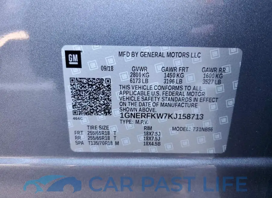 1GNERFKW7KJ158713# 14