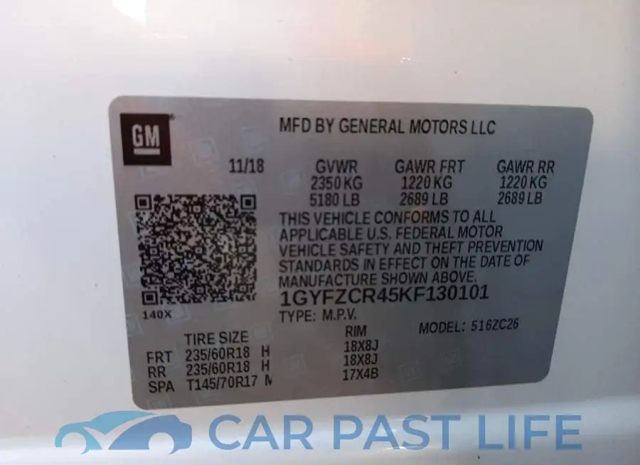 1GYFZCR45KF130101# 13