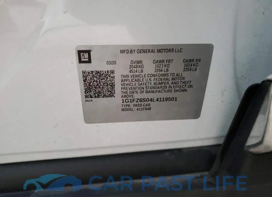 1G1FZ6S04L4119501# 10