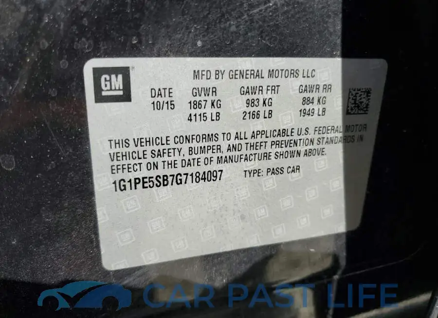1G1PE5SB7G7184097# 10