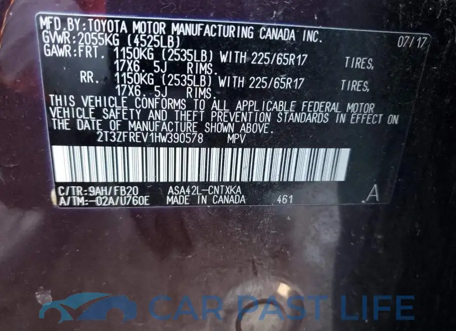 2T3ZFREV1HW390578# 14