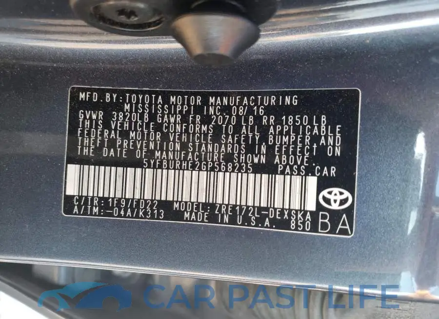 5YFBURHE2GP568235# 12