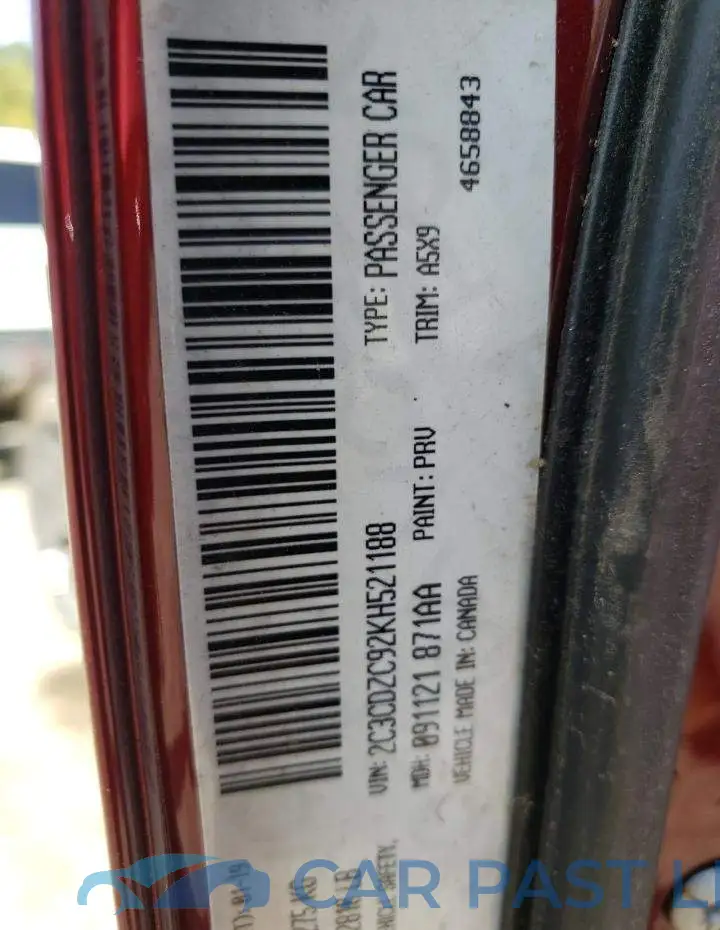 2C3CDZC92KH521188# 10