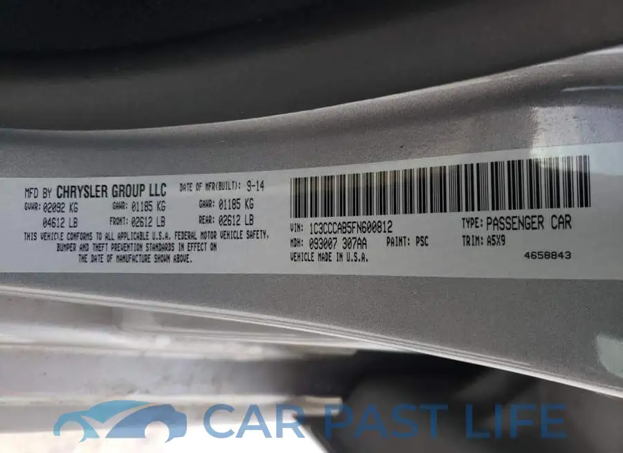 1C3CCCAB5FN600812# 12