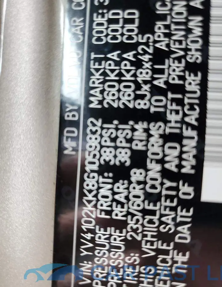 YV4102KK8G1059832# 10