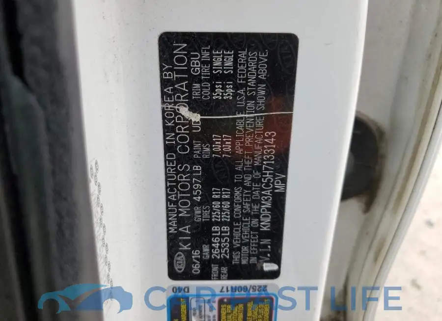 KNDPM3AC5H7133143# 12