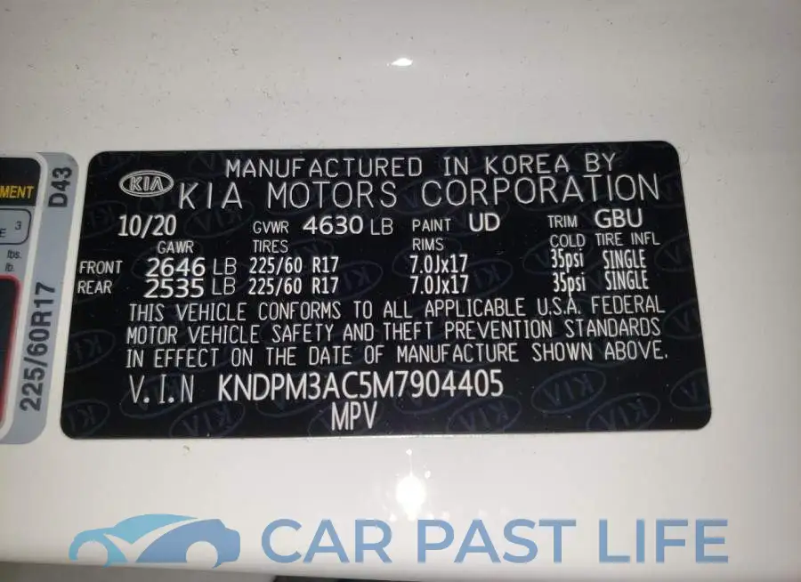 KNDPM3AC5M7904405# 12