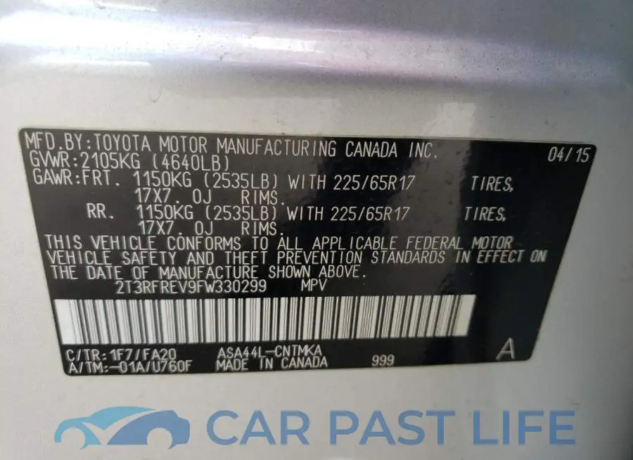 2T3RFREV9FW330299# 13