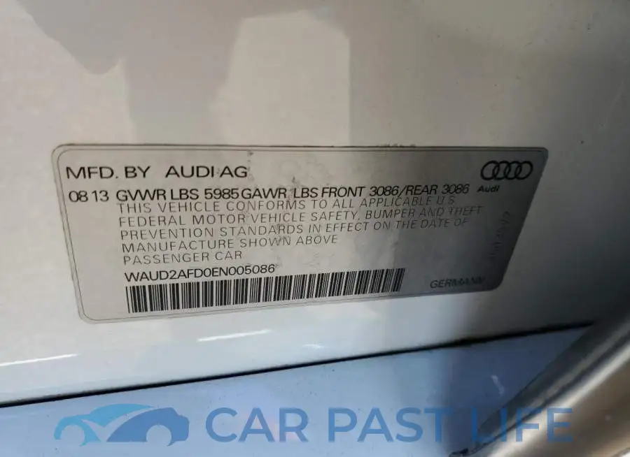 WAUD2AFD0EN005086# 13