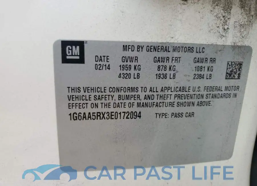 1G6AA5RX3E0172094# 10