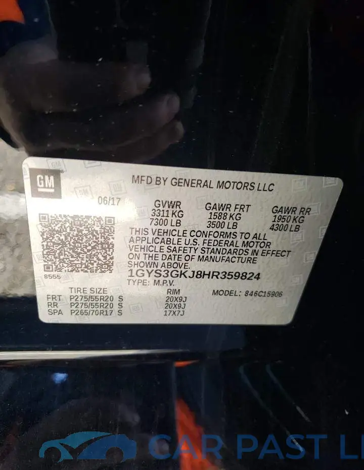 1GYS3GKJ8HR359824# 12