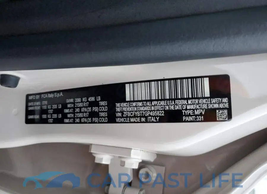 ZFBCFYBT7GP495822# 12