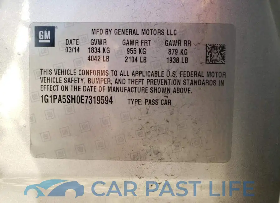 1G1PA5SH0E7319594# 10