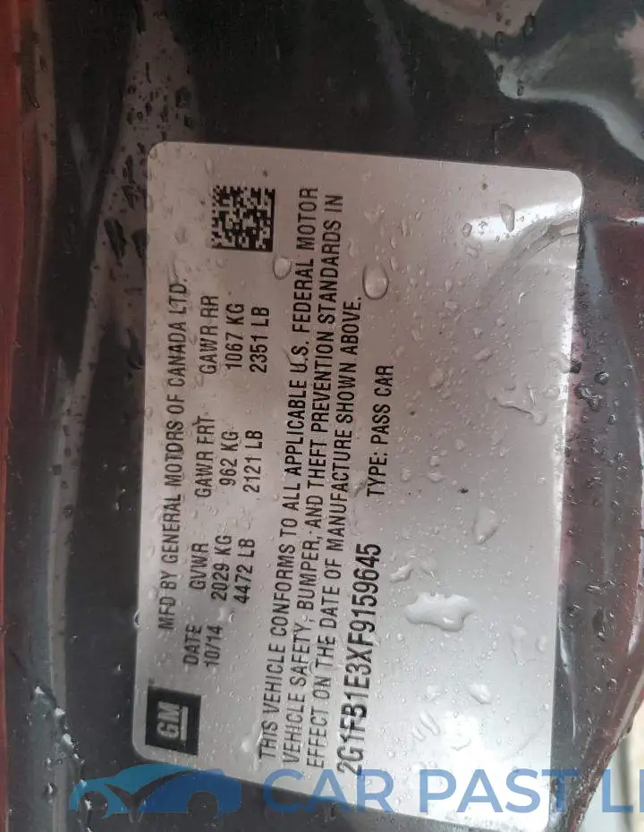 2G1FB1E3XF9159645# 12