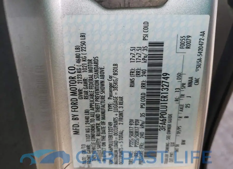 3FA6P0LU1ER132749# 12