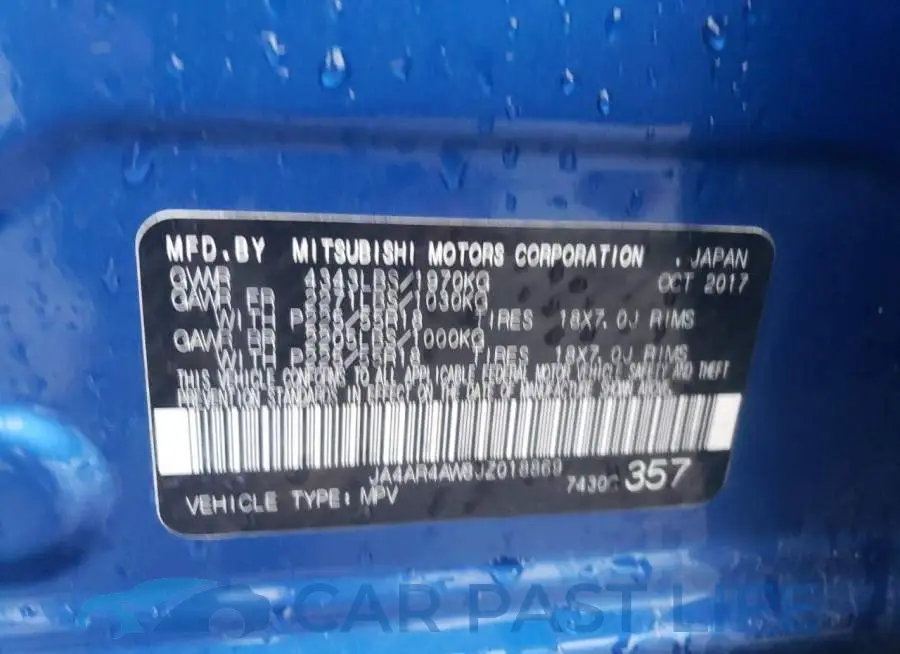 JA4AR4AW8JZ018869# 12
