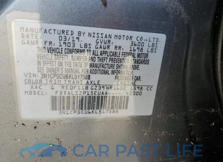 3N1CP5CU6KL517588# 14